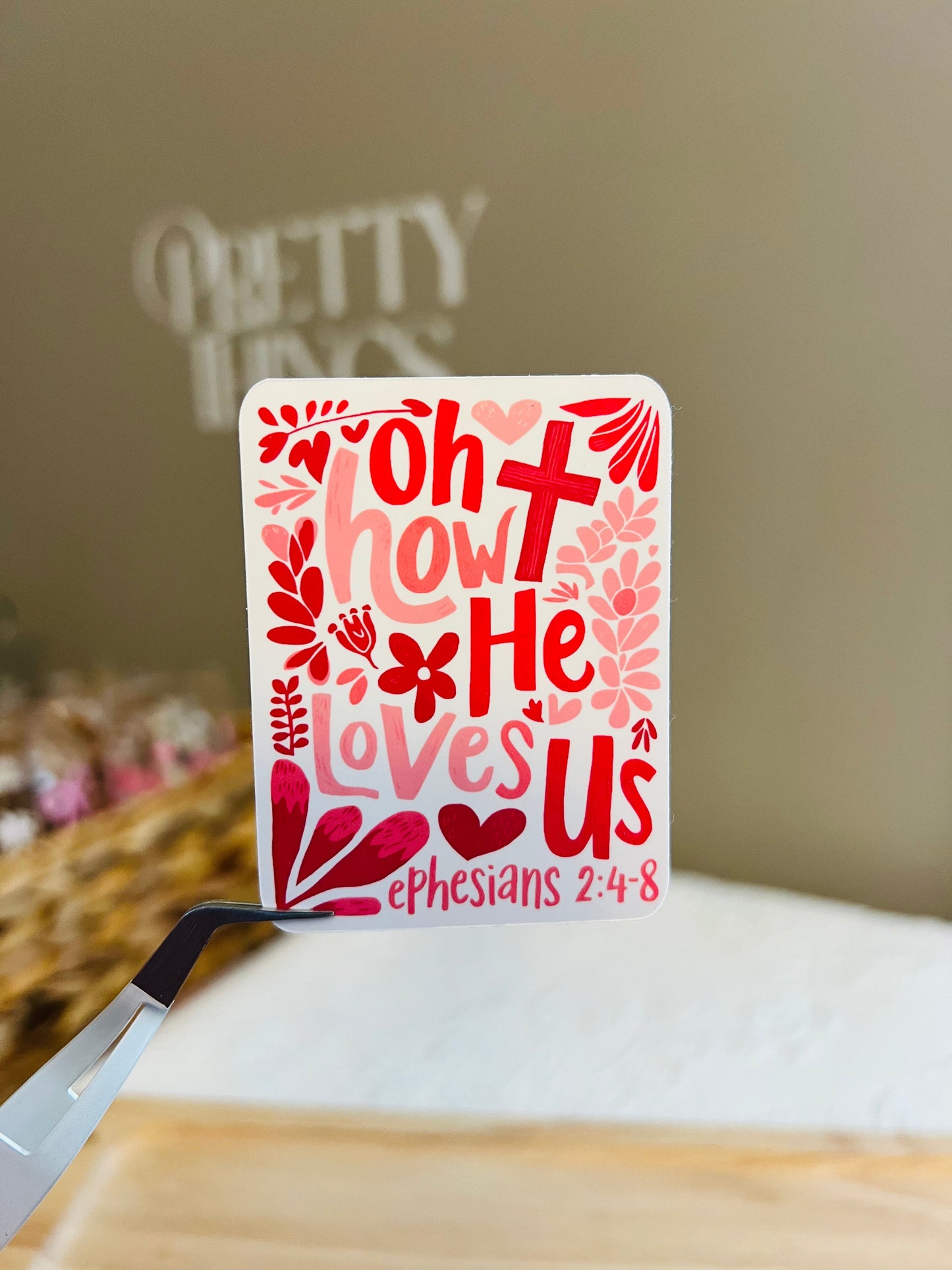 He loves us - Sticker 2.5''